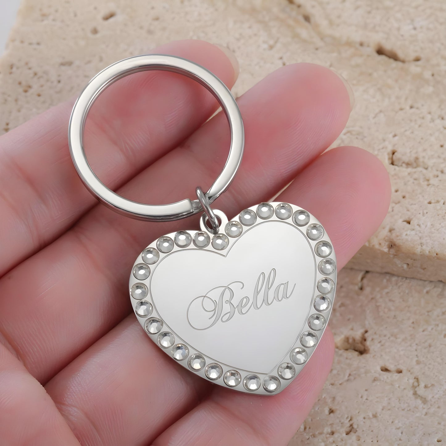 ORIVAN — Personalized Stainless Steel Heart Pet Tag