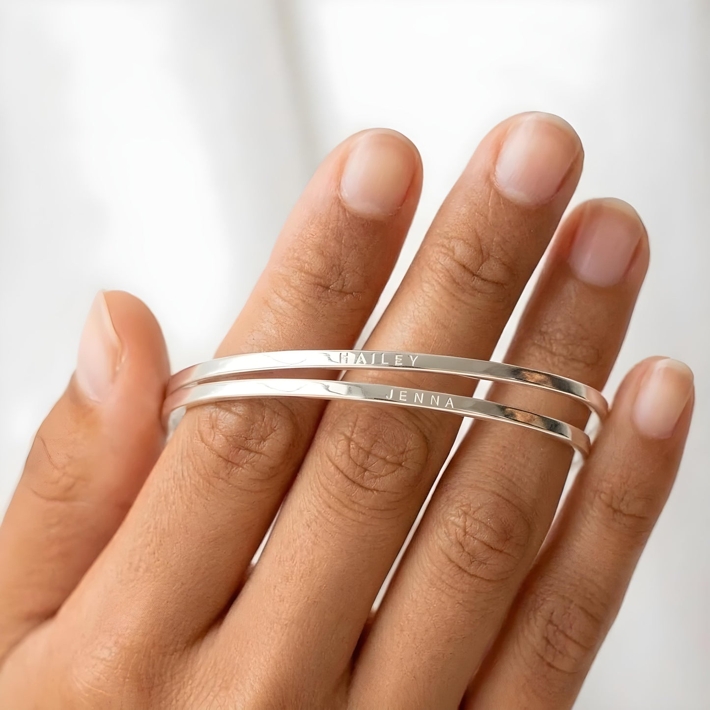 SORA — Personalized Stainless Steel Cuff Bracelet for Women