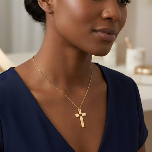 SERELYN β Personalized Cross Necklace