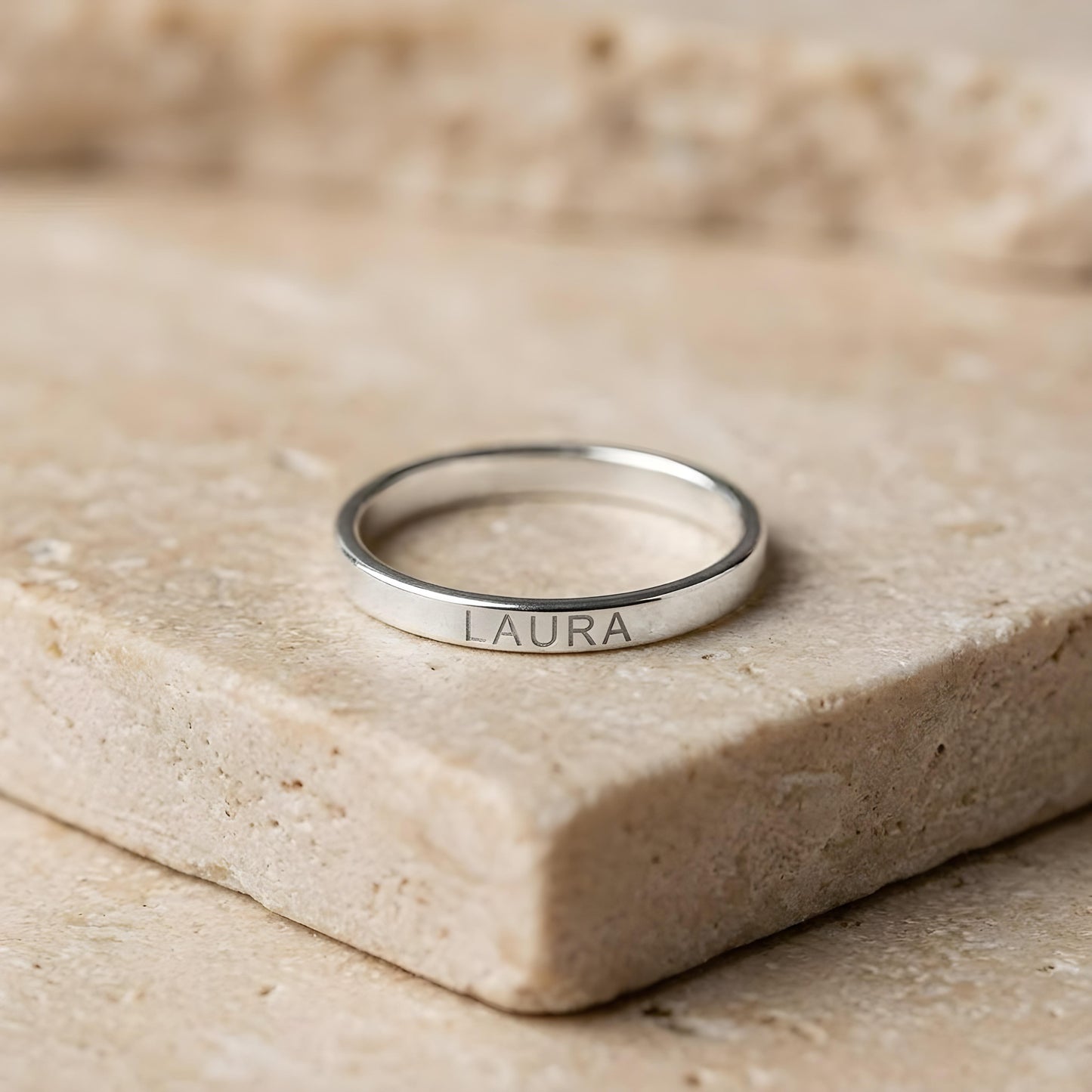 AKARI — Personalized Stainless Steel Ring for Women
