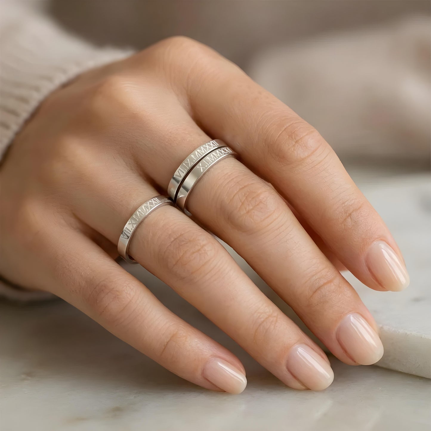 AKARI — Personalized Stainless Steel Ring for Women