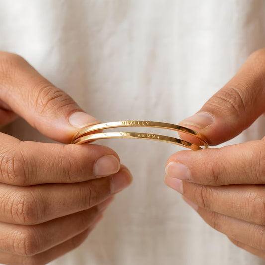 KAZURO — Personalized Stainless Steel Cuff Bracelet for Men