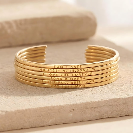 KAORI — Personalized Stainless Steel Cuff Bracelet for Women