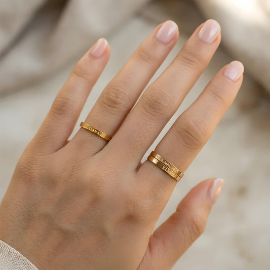 HINATA — Personalized Engraved Ring for Women