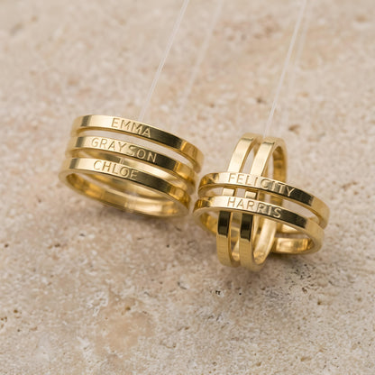 HINATA — Personalized Engraved Ring for Women