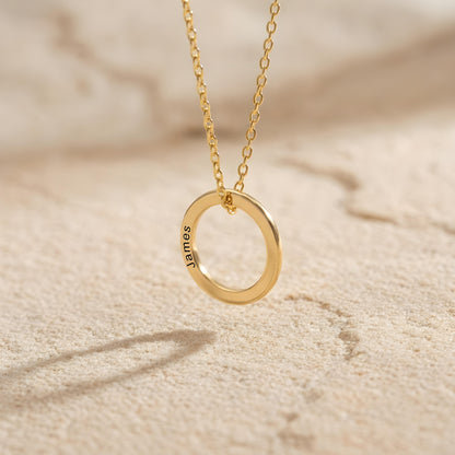TAKUMI — Personalized Round Pendant Necklace for Men