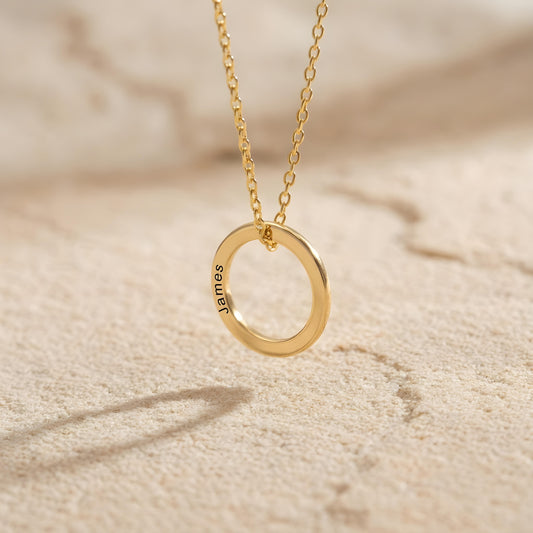 TAKUMI — Personalized Round Pendant Necklace for Men