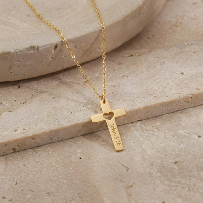SERELYN — Personalized Cross Necklace