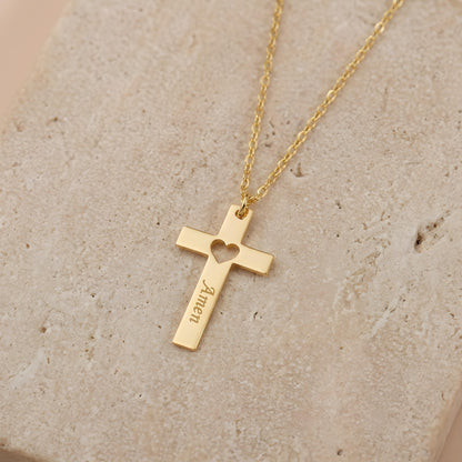 SERELYN — Personalized Cross Necklace