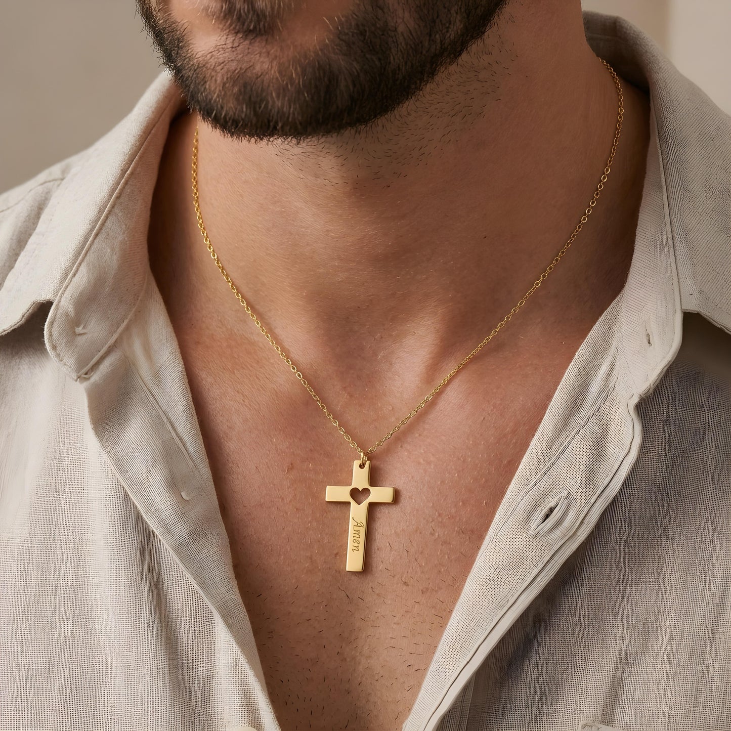 CAELIS — Personalized Cross Necklace