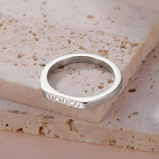 KAZU — Personalized Stainless Steel Signet Ring for Men