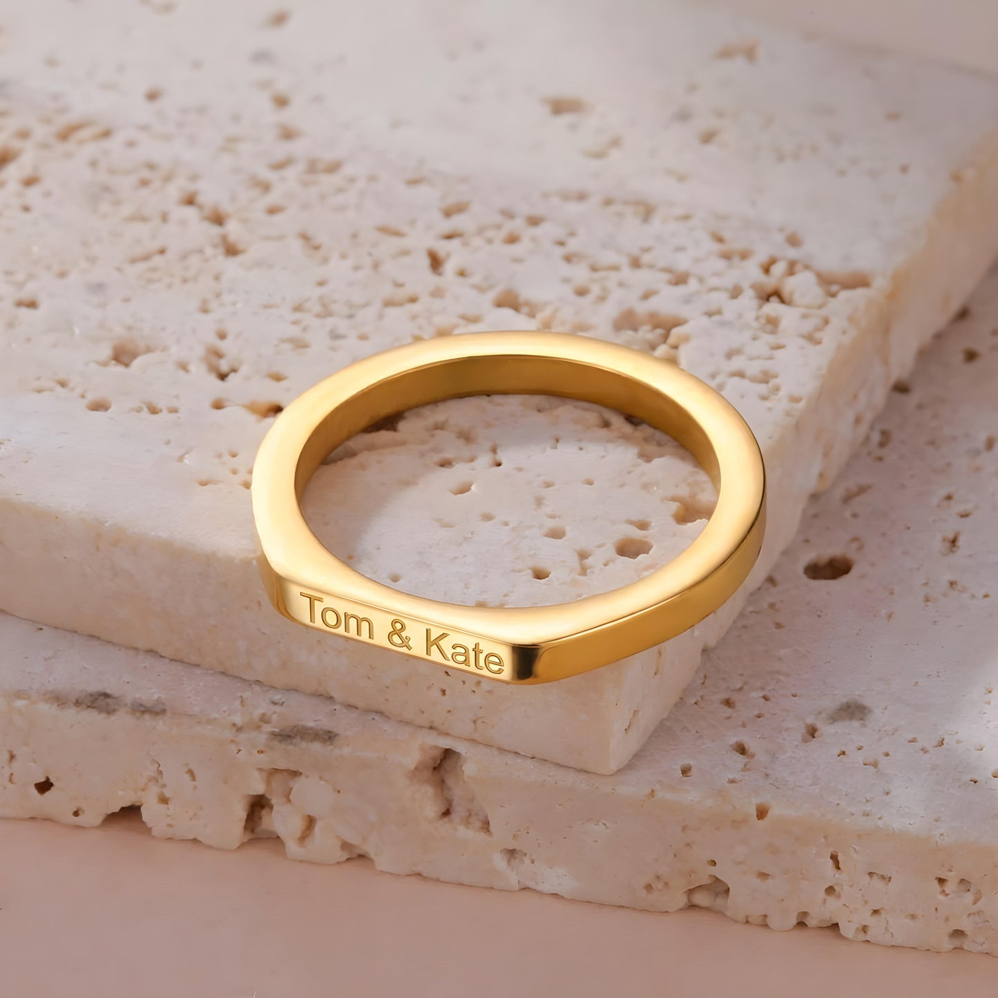 DAICHI — Personalized Stainless Steel Signet Ring for Men