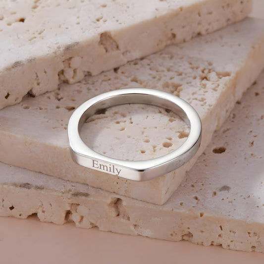 AIRA — Personalized Stainless Steel Signet Ring for Women