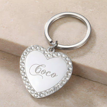 ORIVAN — Personalized Stainless Steel Heart Pet Tag