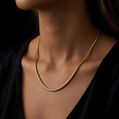 SOLÉRA — Stainless Steel Snake Chain Necklace