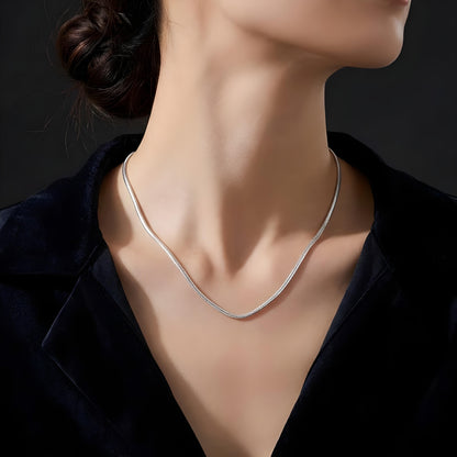 LUNARA — Stainless Steel Snake Chain Necklace
