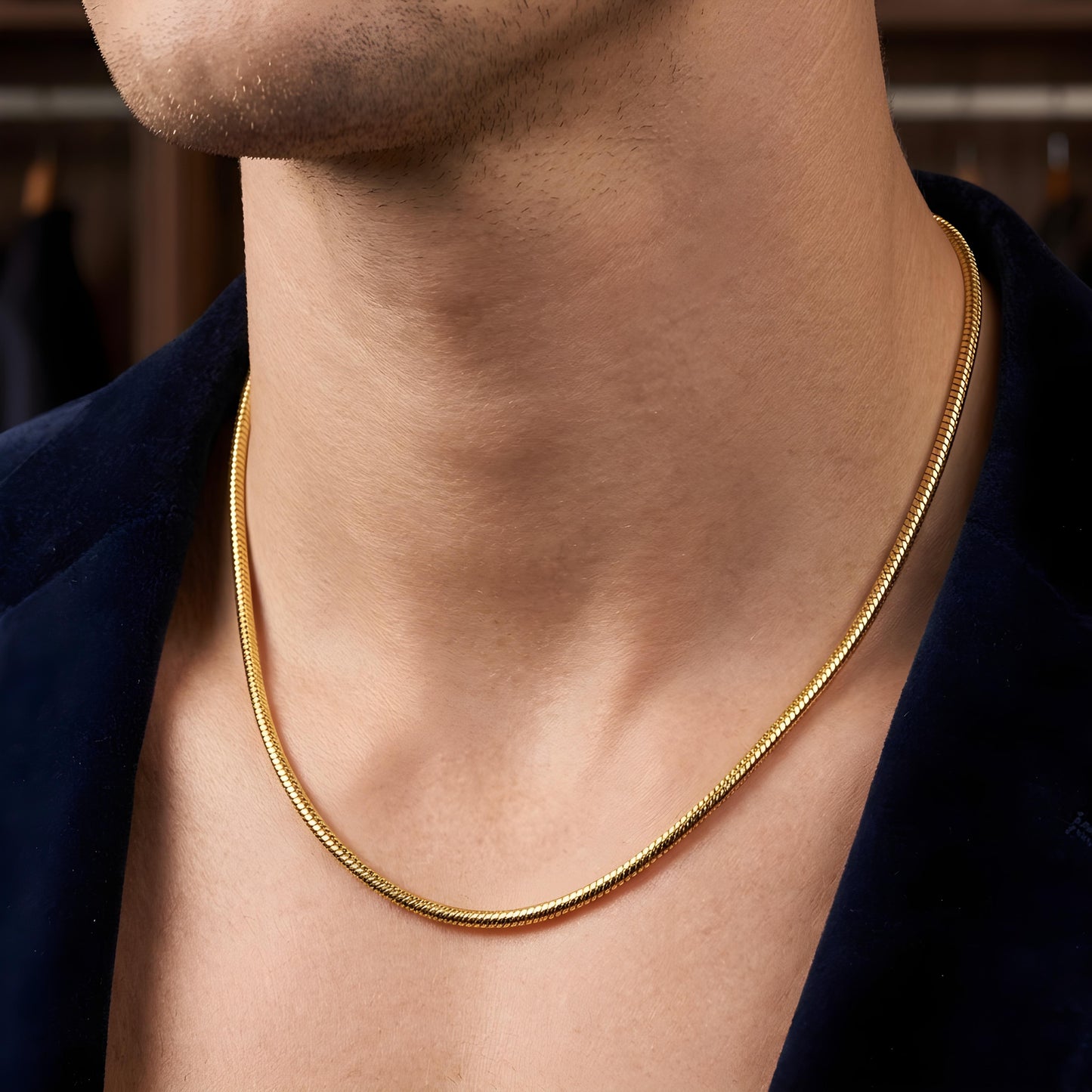 SOLVANE — Stainless Steel Snake Chain Necklace