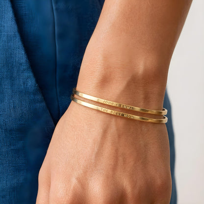 KAORI — Personalized Stainless Steel Cuff Bracelet for Women
