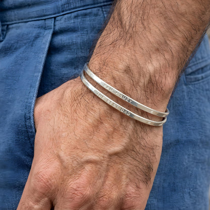RYOTA — Personalized Stainless Steel Cuff Bracelet for Men