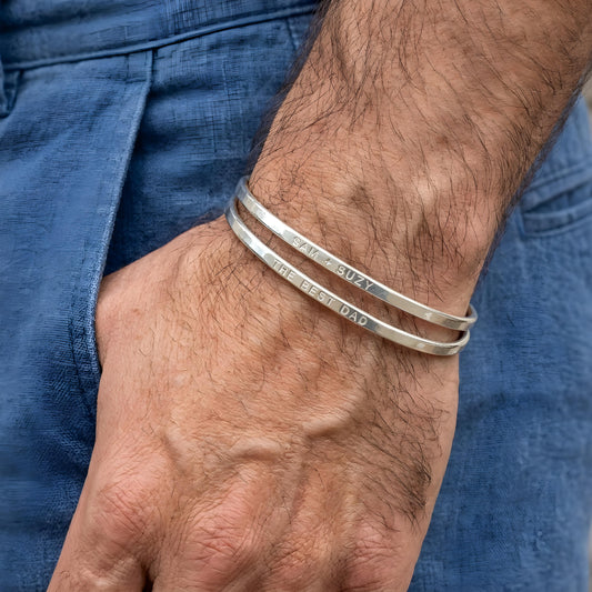 RYOTA — Personalized Stainless Steel Cuff Bracelet for Men