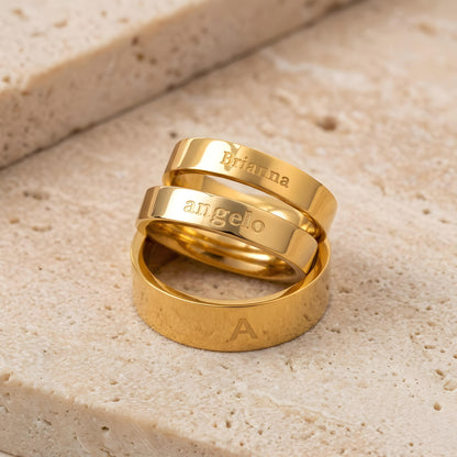 AKIRO — Personalized Stainless Steel Name Ring for Men