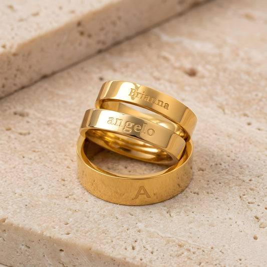AKIRO — Personalized Stainless Steel Name Ring for Men