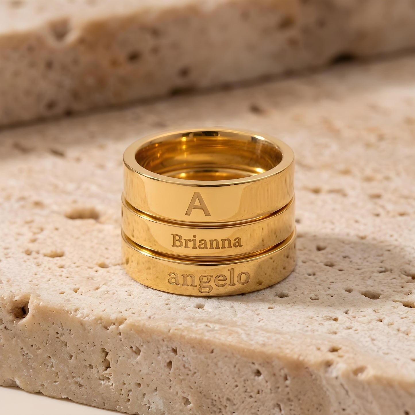 YUME — Personalized Stainless Steel Name Ring for Women