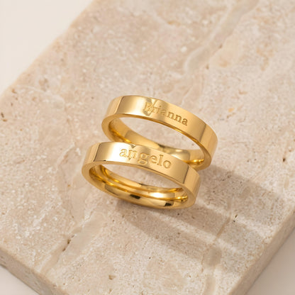 AKIRO — Personalized Stainless Steel Name Ring for Men