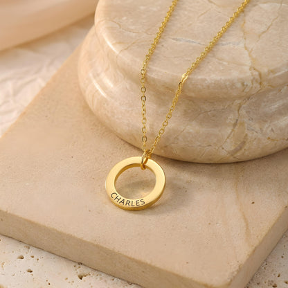 TAKUMI — Personalized Round Pendant Necklace for Men